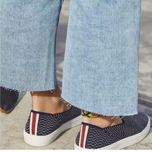 Rothy's Slip On Sneaker Shoe 9.5 Maritime Gradient Vegan Original Box Nautical